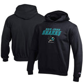 San Jose Sharks Champion Youth Eco Powerblend Pullover Hoodie - Black | US 201078375