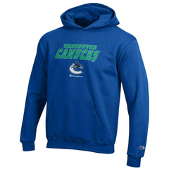 Vancouver Canucks Champion Youth Eco Powerblend Pullover Hoodie - Royal | US 201078380