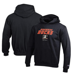Anaheim Ducks Champion Youth Eco Powerblend Pullover Hoodie - Black | US 201078389