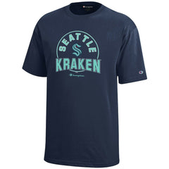 Seattle Kraken Champion Youth Jersey T-Shirt - Deep Sea Blue | US 201078422
