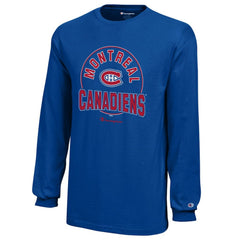 Montreal Canadiens Champion Youth Long-Sleeve Jersey T-Shirt - Royal | US 201078429