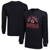 New Jersey Devils Champion Youth Long-Sleeve Jersey T-Shirt - Black | US 201078431