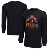 Philadelphia Flyers Champion Youth Long-Sleeve Jersey T-Shirt - Black | US 201078436