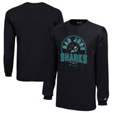 San Jose Sharks Champion Youth Long-Sleeve Jersey T-Shirt - Black | US 201078438