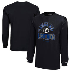 Tampa Bay Lightning Champion Youth Long-Sleeve Jersey T-Shirt - Black | US 201078441
