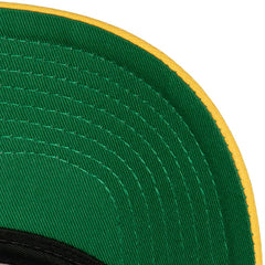 Golden State Warriors Soul XL Logo Pro Crown Snapback Hat Royal/Gold - Mitchell & Ness