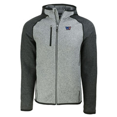 Washington Commanders Cutter & Buck Americana Mainsail Full-Zip Hooded Jacket - Heather Gray/Heather Charcoal Jackets