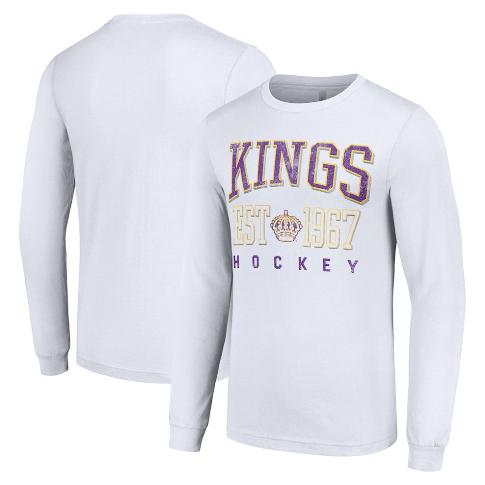 Los Angeles Kings Starter Retro Graphic Long Sleeve Crew T-Shirt - White | US 201083202