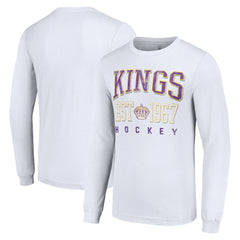 Los Angeles Kings Starter Retro Graphic Long Sleeve Crew T-Shirt - White | US 201083202