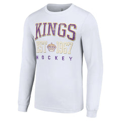 Los Angeles Kings Starter Retro Graphic Long Sleeve Crew T-Shirt - White | US 201083202