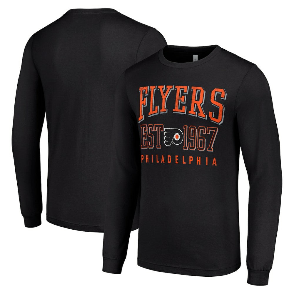 Philadelphia Flyers Starter Retro Graphic Long Sleeve Crew T-Shirt - Black | US 201083235