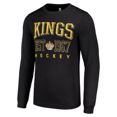 Los Angeles Kings Starter Retro Graphic Long Sleeve Crew T-Shirt - Black | US 201083260