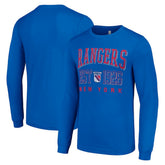 New York Rangers Starter Retro Graphic Long Sleeve Crew T-Shirt - Royal | US 201083265