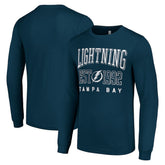 Tampa Bay Lightning Starter Logo Graphic Long Sleeve T-Shirt - Navy | US 201083275