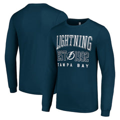 Tampa Bay Lightning Starter Logo Graphic Long Sleeve T-Shirt - Navy | US 201083275
