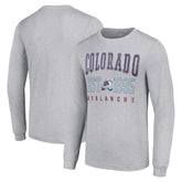 Colorado Avalanche Starter Logo Graphic Long Sleeve T-Shirt - Heather Gray | US 201083289