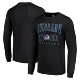 Colorado Avalanche Starter Logo Graphic Long Sleeve T-Shirt - Black | US 201083291