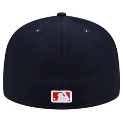 Boston Red Sox New Era Script Sided 59FIFTY Fitted Hat - Navy Hats