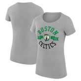 Boston Celtics G-III 4Her by Carl Banks Women's Super-Slim Fit Lightweight Large City Logo T-Shirt Heather Gray outlet
