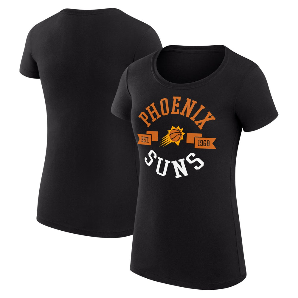 Phoenix Suns G-III 4Her by Carl Banks Women's Super-Slim Fit Lightweight Large City Logo T-Shirt Black outlet