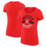Houston Rockets G-III 4Her by Carl Banks Women's Super-Slim Fit Lightweight Large City Logo T-Shirt Red outlet