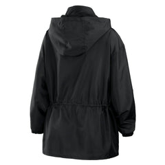 Houston Astros WEAR by Erin Andrews Women's Full-Zip Windbreaker Hoodie Jacket - Black Jackets