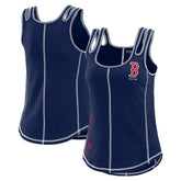 Boston Red Sox WEAR by Erin Andrews Women's Contrast Stitch Tank Top - Navy Tanks