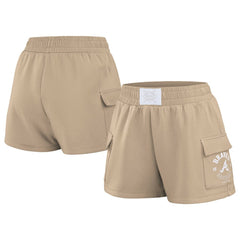 Atlanta Braves WEAR by Erin Andrews Women's Shorts - Tan Shorts