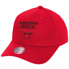 Chicago Bulls Fire Red Pro Crown Snapback Hat Red - Mitchell & Ness