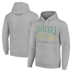 Los Angeles Chargers Starter Unisex Throwback Logo Pullover Hoodie - Heather Gray Hoodies
