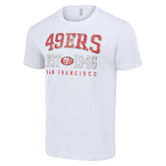 San Francisco 49ers Starter Throwback Logo T-Shirt - White T-shirts