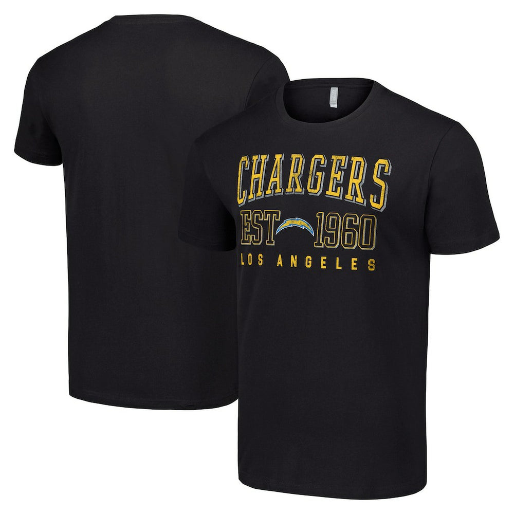 Los Angeles Chargers Starter Throwback Logo T-Shirt - Black T-shirts
