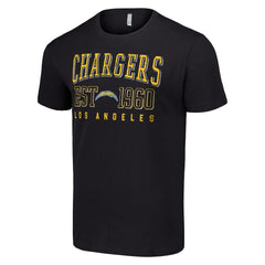 Los Angeles Chargers Starter Throwback Logo T-Shirt - Black T-shirts