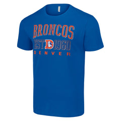 Denver Broncos Starter Throwback Logo T-Shirt - Royal T-shirts