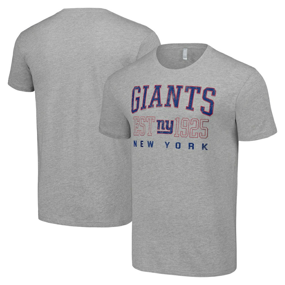 New York Giants Starter Throwback Logo T-Shirt - Heather Gray T-shirts