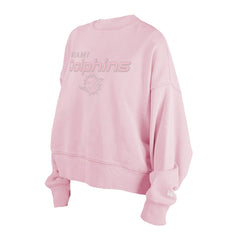 Miami Dolphins New Era Women's Cozy Pullover Sweatshirt - Pink Pullover