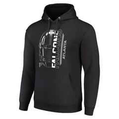 Atlanta Falcons Starter Unisex Half Helmet Logo Pullover Hoodie - Black Hoodies