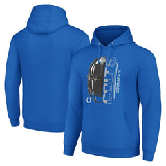Indianapolis Colts Starter Unisex Half Helmet Logo Pullover Hoodie - Royal Hoodies