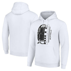 Buffalo Bills Starter Unisex Half Helmet Logo Pullover Hoodie - White Hoodies
