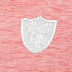 Las Vegas Raiders Antigua Bright Quarter-Zip Pullover Top - Coral Pullover