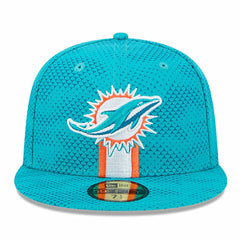 Miami Dolphins New Era 2024 Sideline 59FIFTY Fitted Hat - Aqua Hats