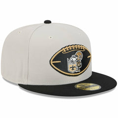 New Orleans Saints New Era 2024 Sideline Historic 59FIFTY Fitted Hat - Stone/Black Hats