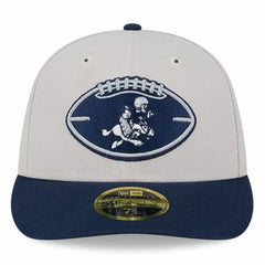 Dallas Cowboys New Era Male 2024 Sideline Historic Low Profile 59FIFTY Fitted Hat - Stone/Navy Hats