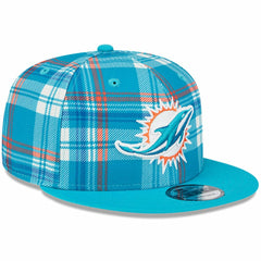 Miami Dolphins New Era 2024 Sideline Statement 9FIFTY Snapback Hat - Aqua Hats