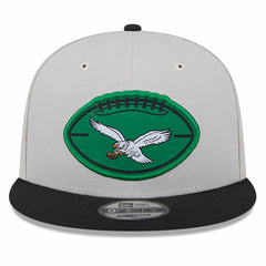 Philadelphia Eagles New Era 2024 Sideline Historic 9FIFTY Snapback Hat - Stone/Black Hats