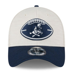 Dallas Cowboys New Era 2024 Sideline Historic 39THIRTY Flex Hat - Stone/Navy Hats