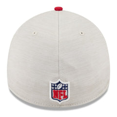 San Francisco 49ers New Era 2024 Sideline Historic 39THIRTY Flex Hat - Stone/Scarlet Hats