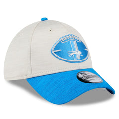 Detroit Lions New Era 2024 Sideline Historic 39THIRTY Flex Hat - Stone/Blue Hats