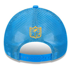 Los Angeles Chargers New Era 2024 Sideline Historic 9FORTY A-Frame Trucker Adjustable Hat - Stone/Powder Blue Hats