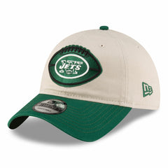New York Jets New Era 2024 Sideline Historic 9TWENTY Adjustable Hat - Stone/Green Hats